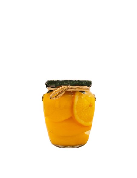 Pesche Gialle Sciroppate all'Arancia 580g