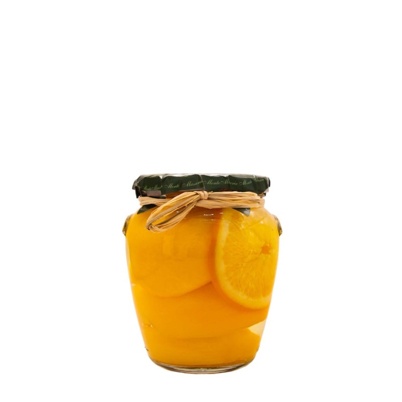 Pesche Gialle Sciroppate all'Arancia - 580g